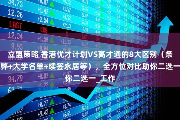 立盟策略 香港优才计划VS高才通的8大区别（条件+利弊+大学名单+续签永居等），全方位对比助你二选一_工作